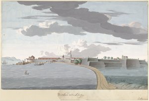 Fort Galle à Ceylan, vu du côté terrestre - Cornelis Steiger