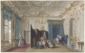 Chambre de maternité - Cornelis Troost