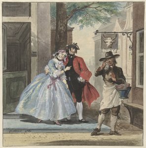 Scène de théâtre de Pefroen avec la tête de mouton