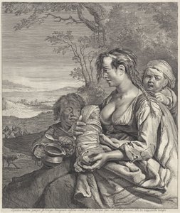 Païenne (Spondeo divitius pauper (...) verba dedissi) - Cornelis Visscher (II)