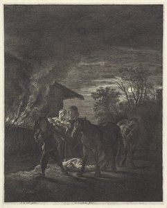 Vol de chevaux - Cornelis Visscher (II)