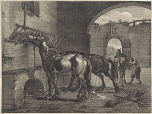 Écurie - Cornelis Visscher (II)