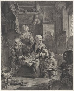 Femme faisant des crêpes