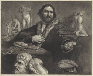 Portrait du collectionneur Andrea Odoni - Cornelis Visscher (II)
