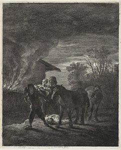 Une scène au clair de lune