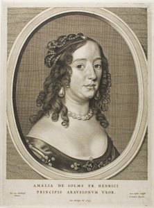 Amalia van Solms, épouse de Frederick Henry, extrait de Nine Portraits