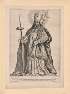 Saint Boniface, extrait de Saints des Pays-Bas du Nord et du Sud - Cornelis Visscher