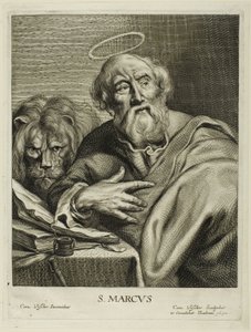 Saint Marc, extrait des Quatre évangélistes - Cornelis Visscher