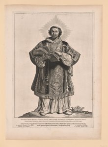Saint Werenfridus, extrait de Saints des Pays-Bas du Nord et du Sud - Cornelis Visscher