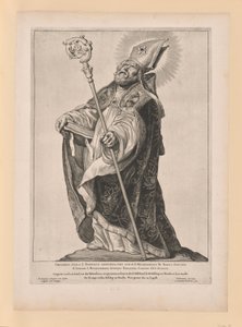 Saint Willebrord, de Saints des Pays-Bas du Nord et du Sud - Cornelis Visscher