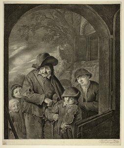 Le joueur de vielle à roue - Cornelis Visscher