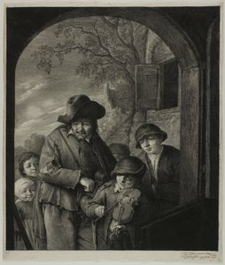 Le joueur de vielle à roue - Cornelis Visscher