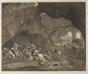 Le tir au pistolet - Cornelis Visscher