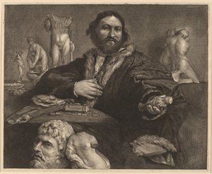 Andrea Odoni - Cornelis Visscher after Lorenzo Lotto
