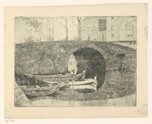 Pont sur un canal - Cornelis Vreedenburgh