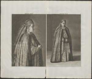 Femme russe De: Reizen over Moskovië, 1711
