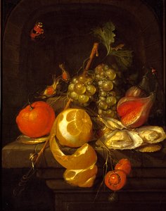 Nature morte avec fruits et huîtres, milieu des années 1650 - Cornelis de Heem