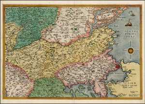 Carte de la péninsule balkanique orientale de 1593