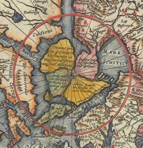 Détail de la carte du monde - L