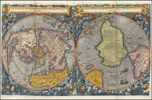 Hemispheriu ab Aequinoctiali Linea, ad Circulu Poli Atarctici - coloré