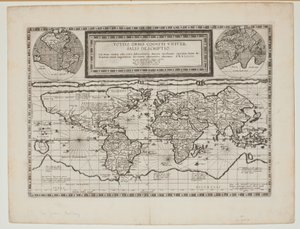 Totius Orbis Cogniti Universalis Descriptio, Anvers, 1593 - Cornelis de Jode