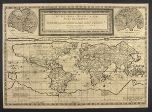Carte du monde, Totius Orbis cognier universalis descriptio - Cornelis de Jode