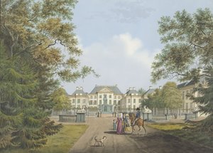 Vue du palais Het Loo - Cornelis de Kruyff
