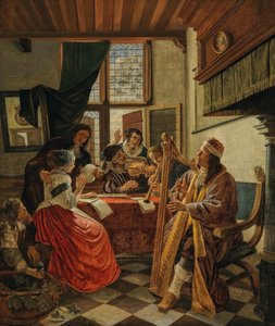 Compagnie musicale dans un intérieur, 1670 - Cornelis de Man