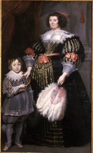 Madame Charlotte Butkens-Smit van Cruyninghen et son fils Johannes-Amatus