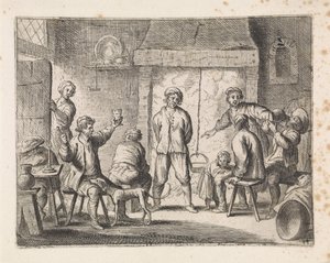 Paysans dans une auberge (Scènes de genre) - Cornelis de Wael