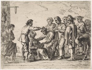 Le charlatan Scènes de genre (titre de la série) - Cornelis de Wael