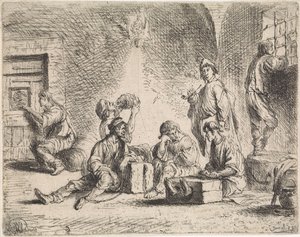 Prisonniers dans un cachot - Cornelis de Wael