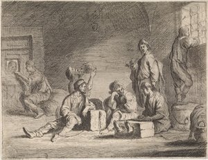 Prisonniers dans un cachot - Cornelis de Wael