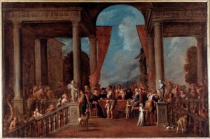 Œuvres de miséricorde : vêtir les nus - Cornelis de Wael