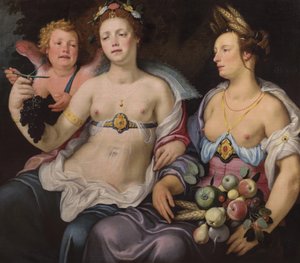 Vénus, Cupidon et Cérès - Cornelis van Haarlem