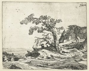 Paysage avec arbre - Cornelis van Kittensteyn (attributed to)