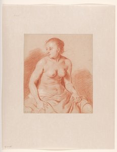 Femme nue assise - Cornelis van Poelenburch