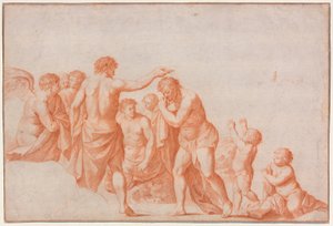 Le baptême du Christ - Cornelis van Poelenburgh
