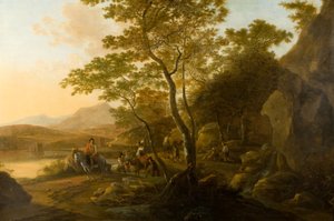 Paysage avec figures, vers 1655-1710