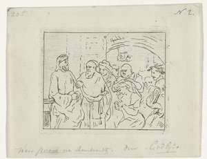 Christ et la femme adultère - Cornelis van der Griendt