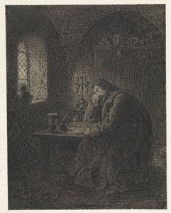 Savant dans son cabinet de travail - Cornelis van der Griendt