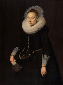 Portrait de Maria Overrijn van Schoterbosch (1599/1600-1638) - Cornelis van der Voort