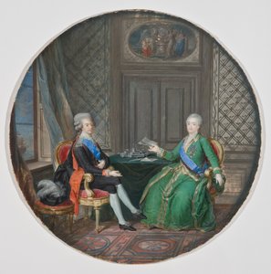 Le roi Gustave III et Catherine II de Russie à Fredrikshamn, 1783