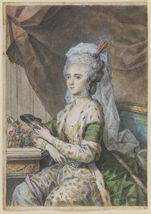 Louise, épouse du prince Karl de Hesse-Kassel, en costume turc - Cornelius Høyer