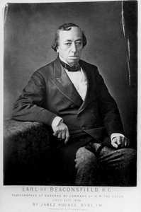 Benjamin Disraeli, 1er comte de Beaconsfield 1804-1881, homme d