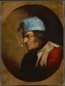 Habitant avec tuque bleue et pipe, vers 1855 - Cornelius Krieghoff