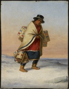 Le vendeur de paniers, vers 1850 - Cornelius Krieghoff
