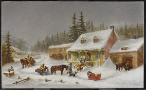 La forge, 1871 - Cornelius Krieghoff