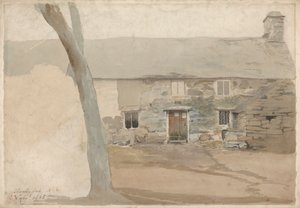 Cottages à Llanllyfni, Nord du Pays de Galles - Cornelius Varley