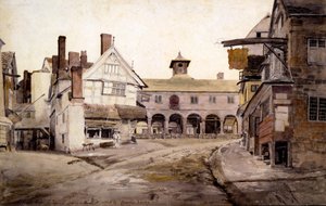 La place du marché, Ross, Hertfordshire, 1803